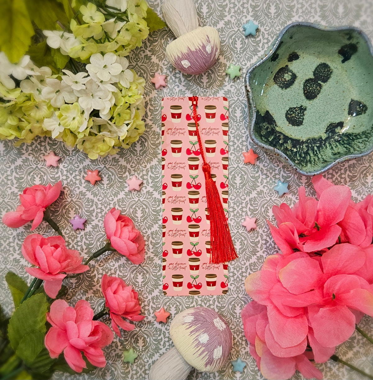 Cherry Latte Bookmark