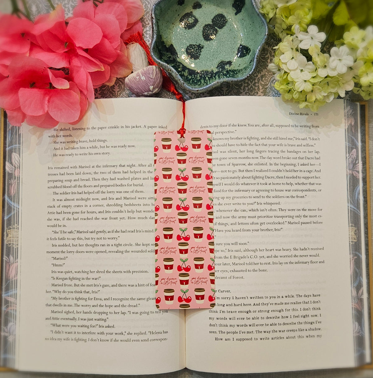 Cherry Latte Bookmark