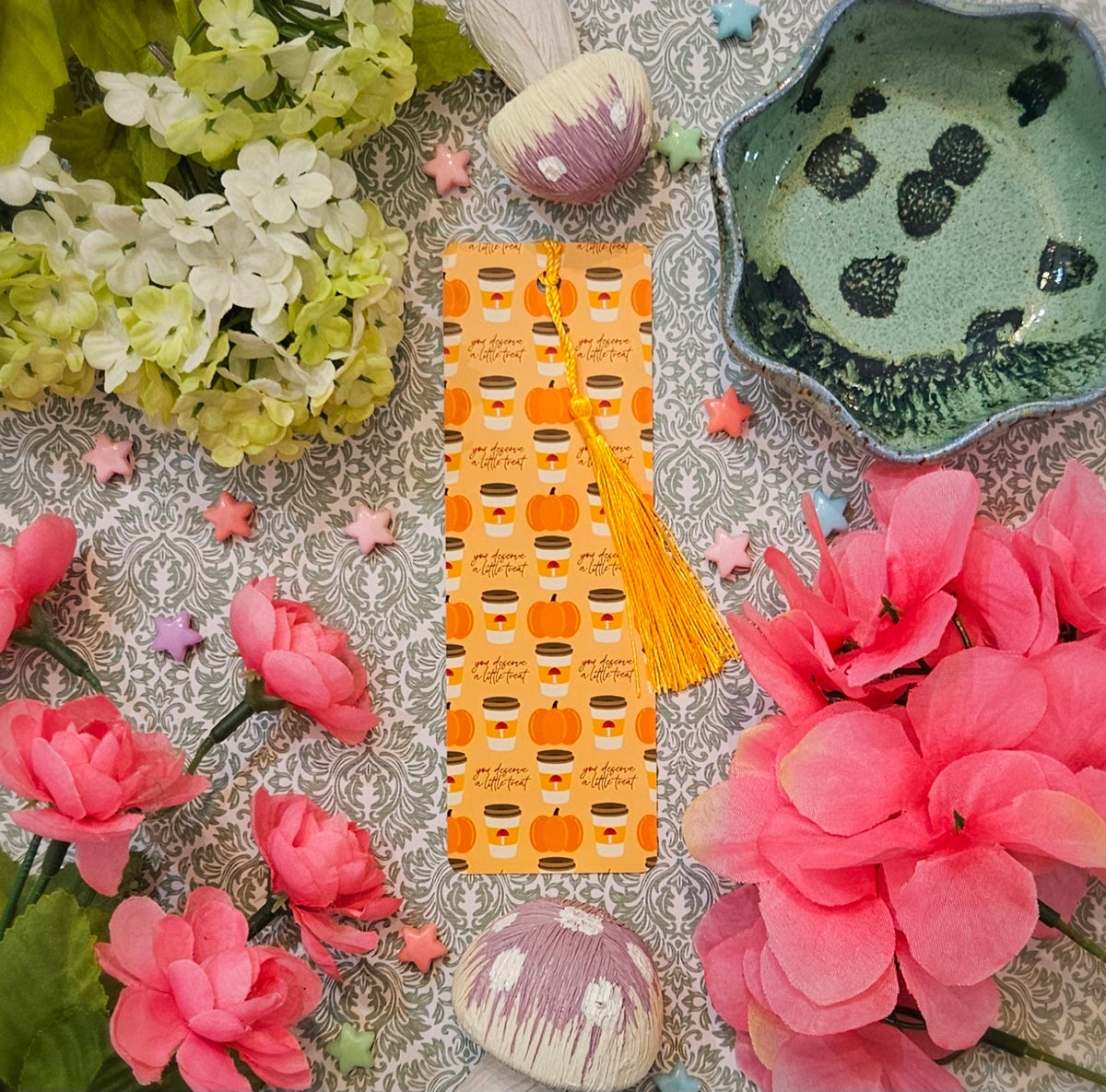 Pumpkin Spice Latte Bookmark