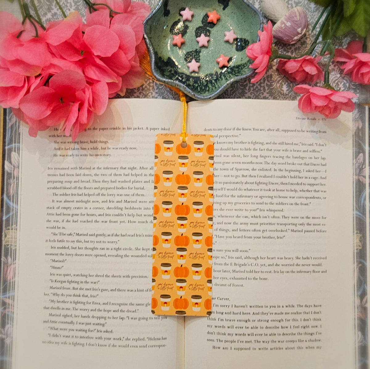 Pumpkin Spice Latte Bookmark
