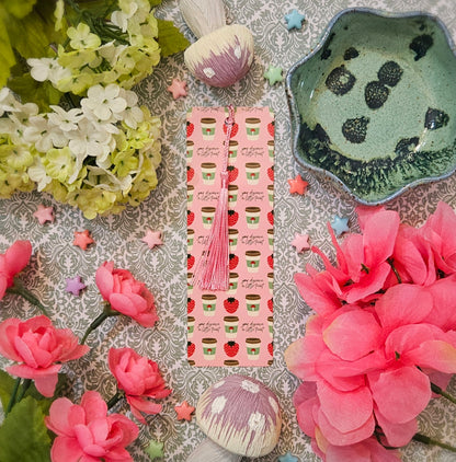 Strawberry Matcha Bookmark